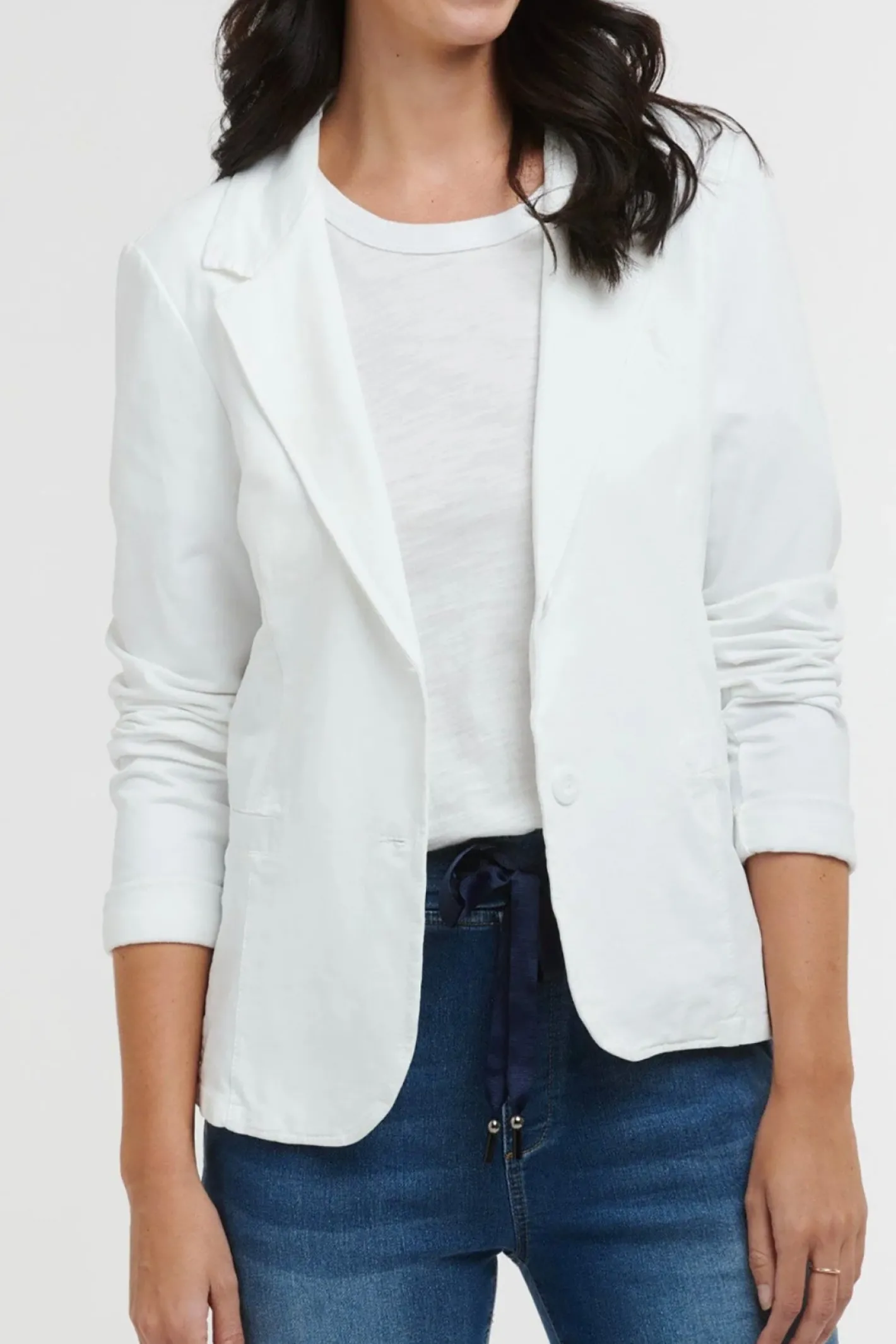 Italian Star Maha White Sequin Jacket - IS42