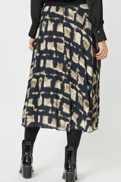 Hammock & Vine Marrakesh Pleat Skirt - Navy/Stone - HV32 Discount