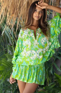 Miss June Mavis Dress - Green Acqua - M31 Online