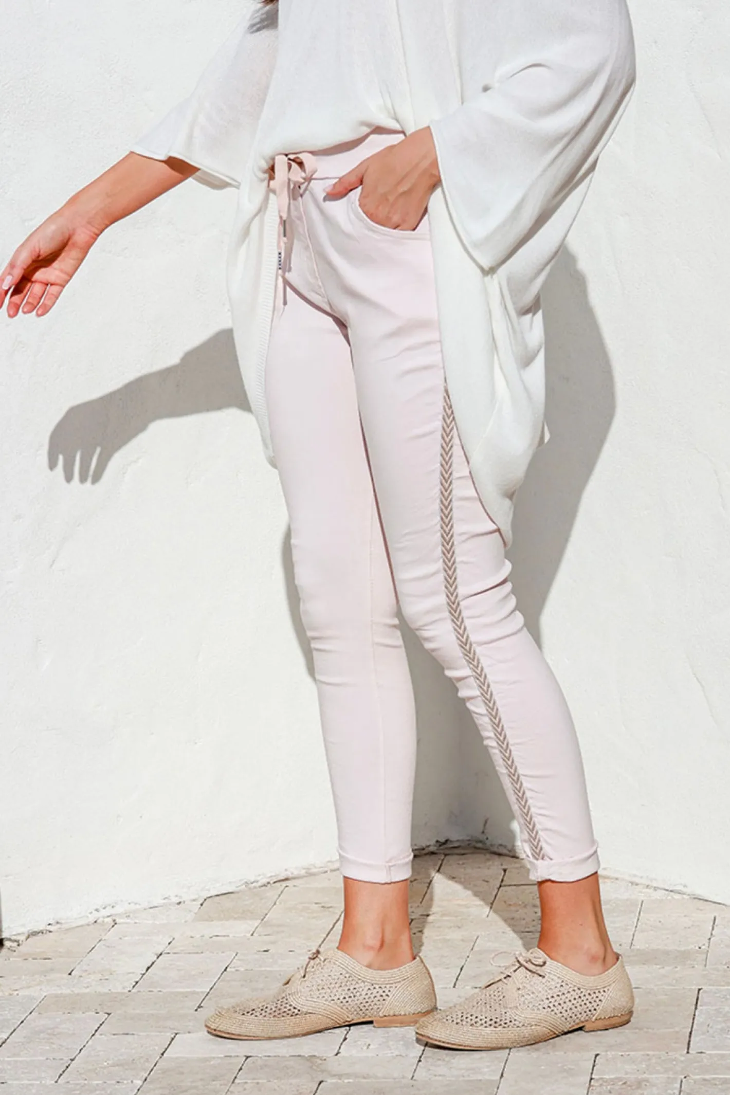 The Italian Cartel Meliore Pant - Blush Pink - IC34 Discount