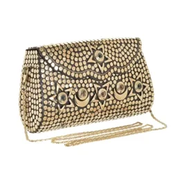 Ble Resort Collection Metallic Mini Bag | Gold | BL1 Sale