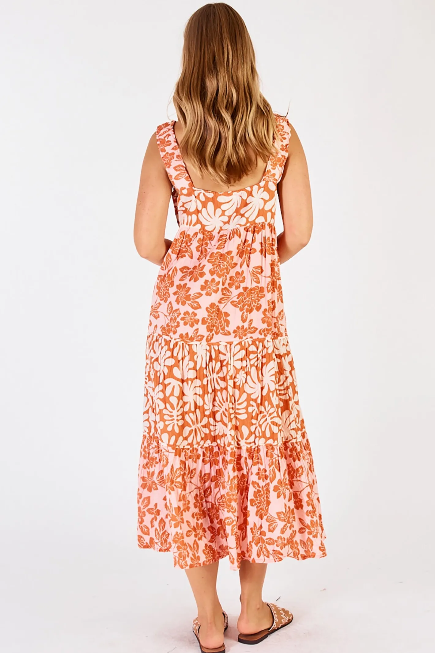 Lula Life Mia Sundress - Apricot - LL18 Best