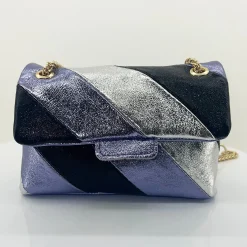 Spice Up Mid Strip Foil Clutch Bag | Lavender | SU1 Sale