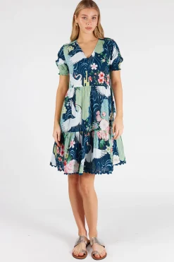Lula Life Mitzuki Dress - Navy - LL42 Hot