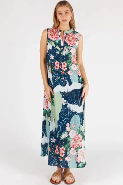 Lula Life Mitzuki Maxi Dress - Navy - LL43 Best