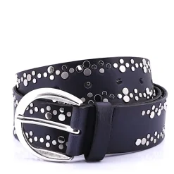 Vanzetti Mixed Rivets & Buckle Belt | Navy Hot