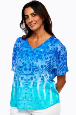 Claire Powell Modal Top - Ocean - CP2 New