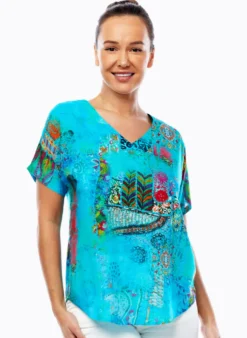 Claire Powell Modal Top - Paradise - CP2 Hot