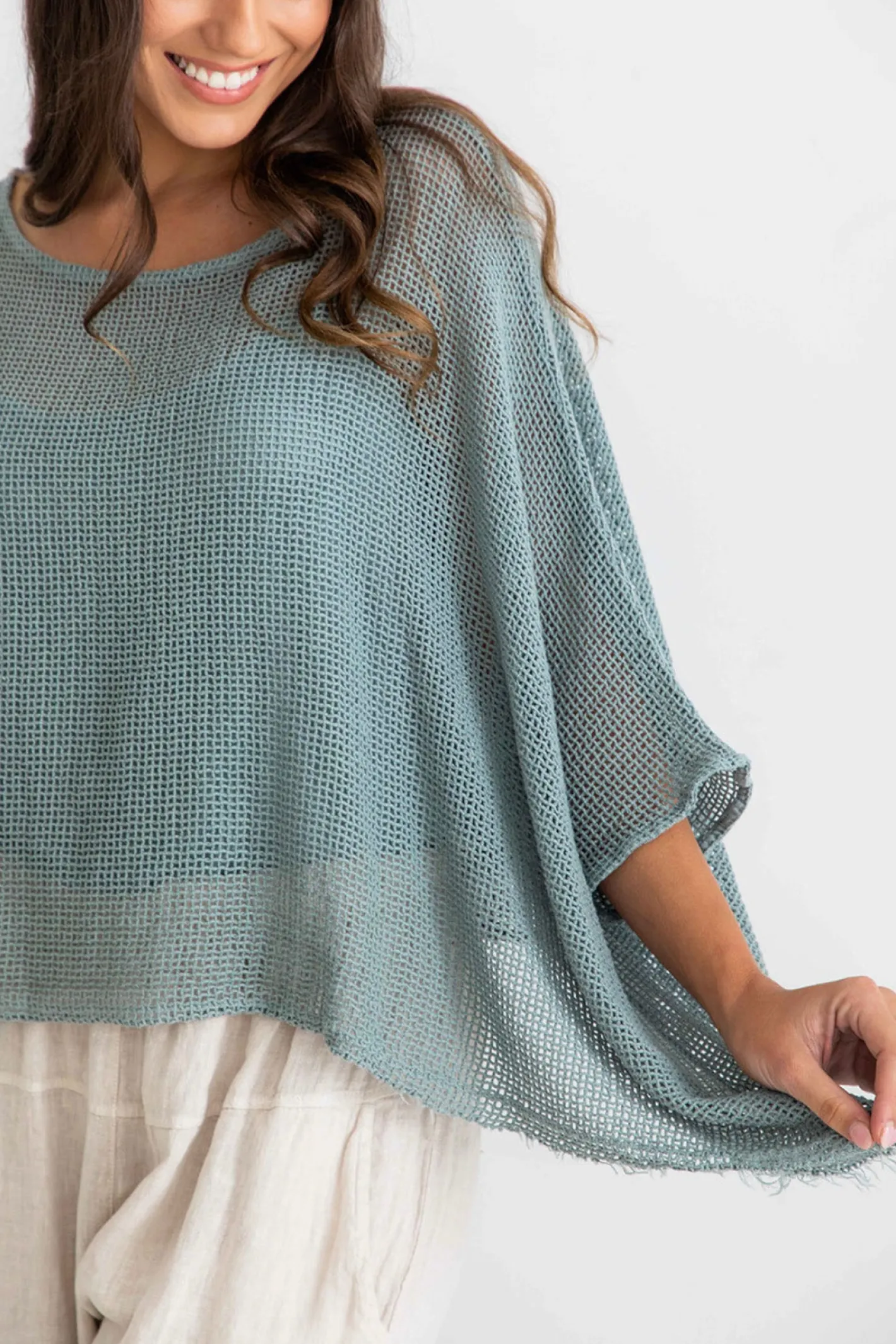 The Italian Cartel Modena Top - Blue - IC29 Outlet