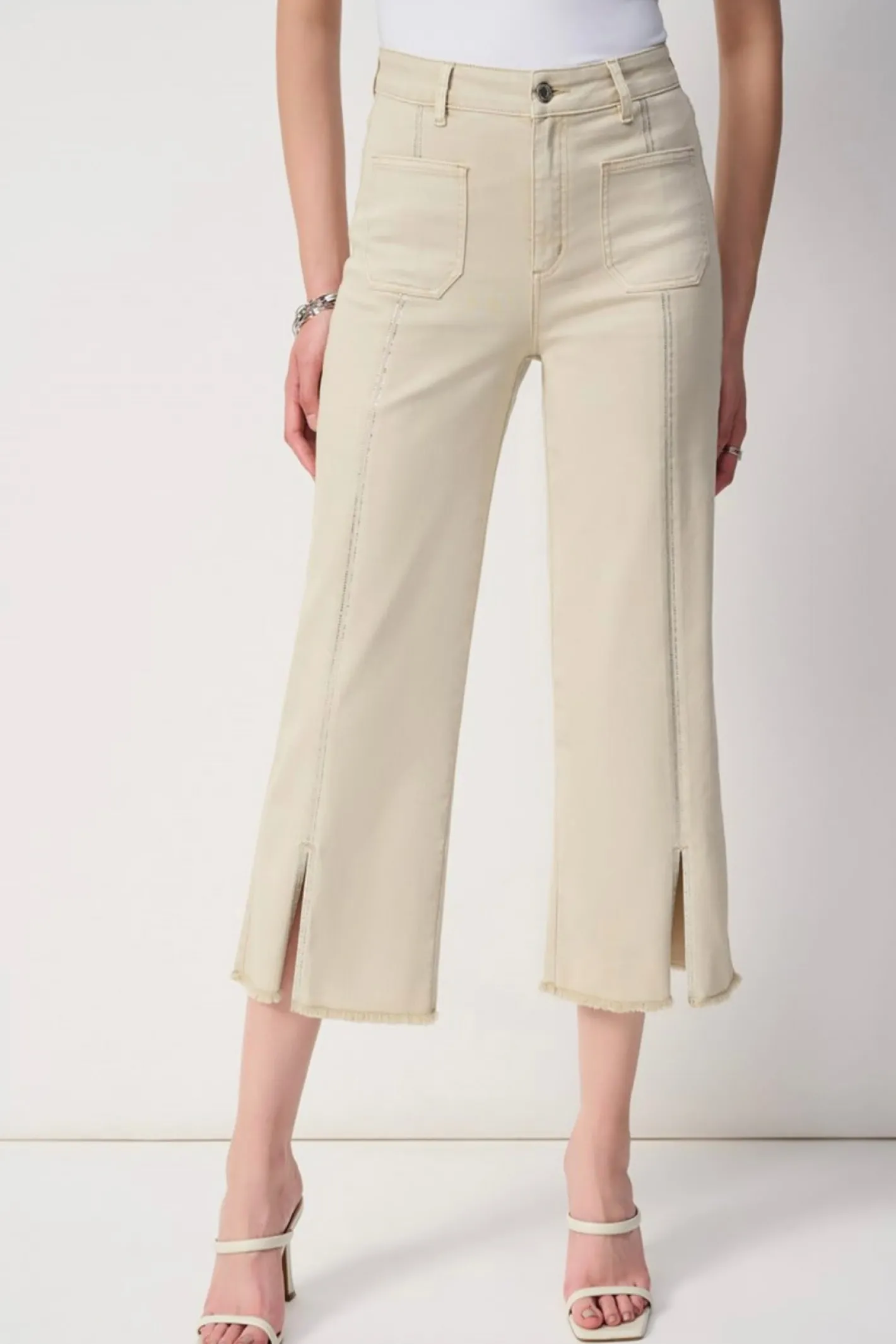 Joseph Ribkoff Moonstone Embellished Culotte Jeans - JR7 Hot
