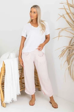 The Italian Cartel Murano Pant - Blush - IC56 Sale