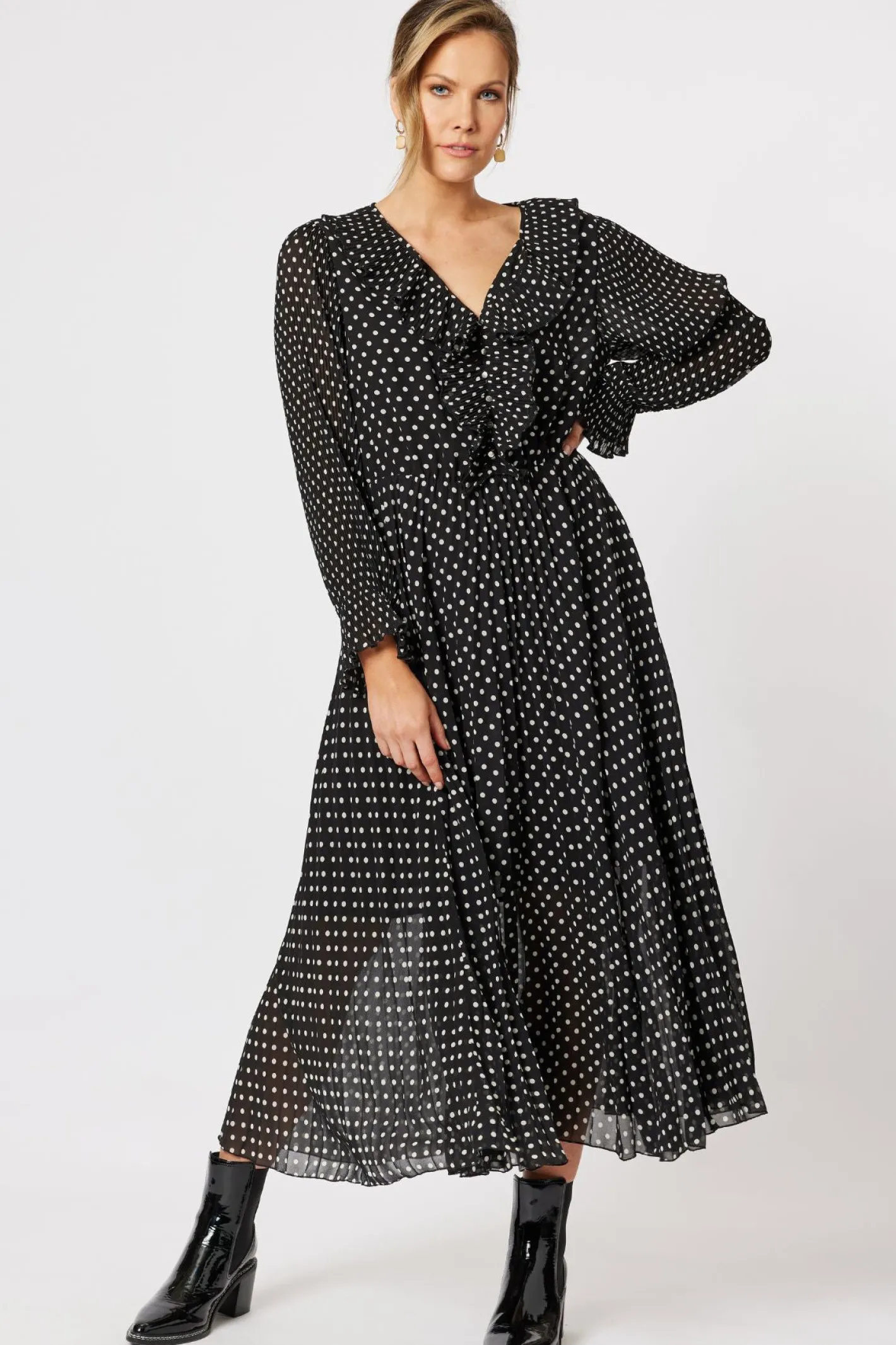 Hammock & Vine Natasha Spot Dress | HV1 Clearance