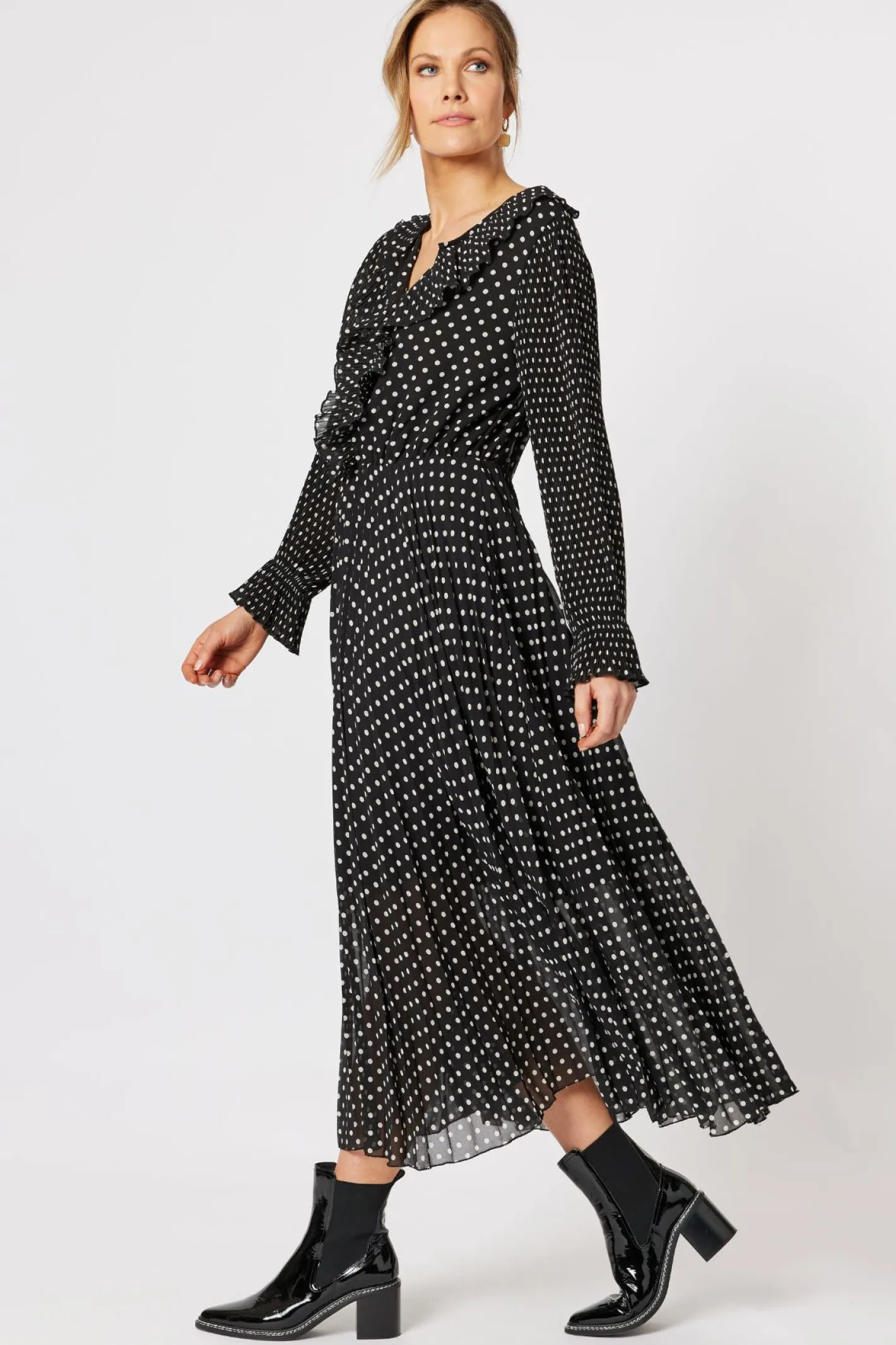 Hammock & Vine Natasha Spot Dress | HV1 Clearance