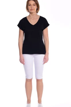 Cafe Latte Natasha Tee - Black - CL9 Online