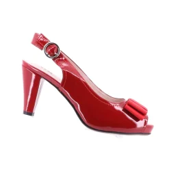 Nu by Neo NEXUS Sling Back Patent Leather Shoe - Red Clearance