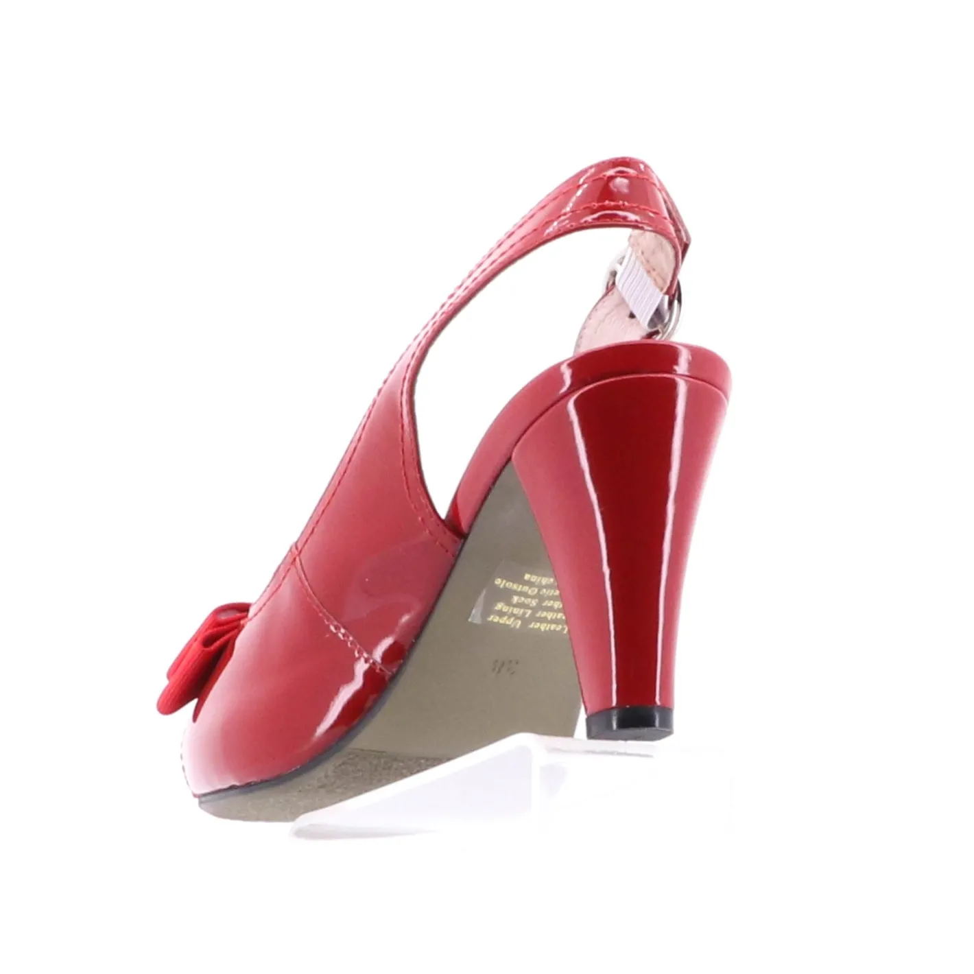 Nu by Neo NEXUS Sling Back Patent Leather Shoe - Red Clearance