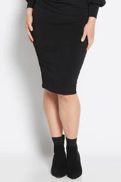 Philosophy Nina Knee Skirt - Black - PH41 Best