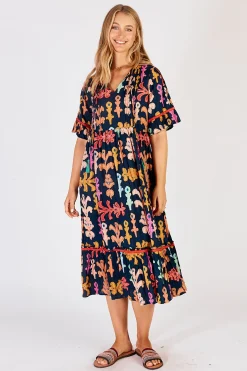 Lula Life Olivia Midi - Navy - LL1 Clearance