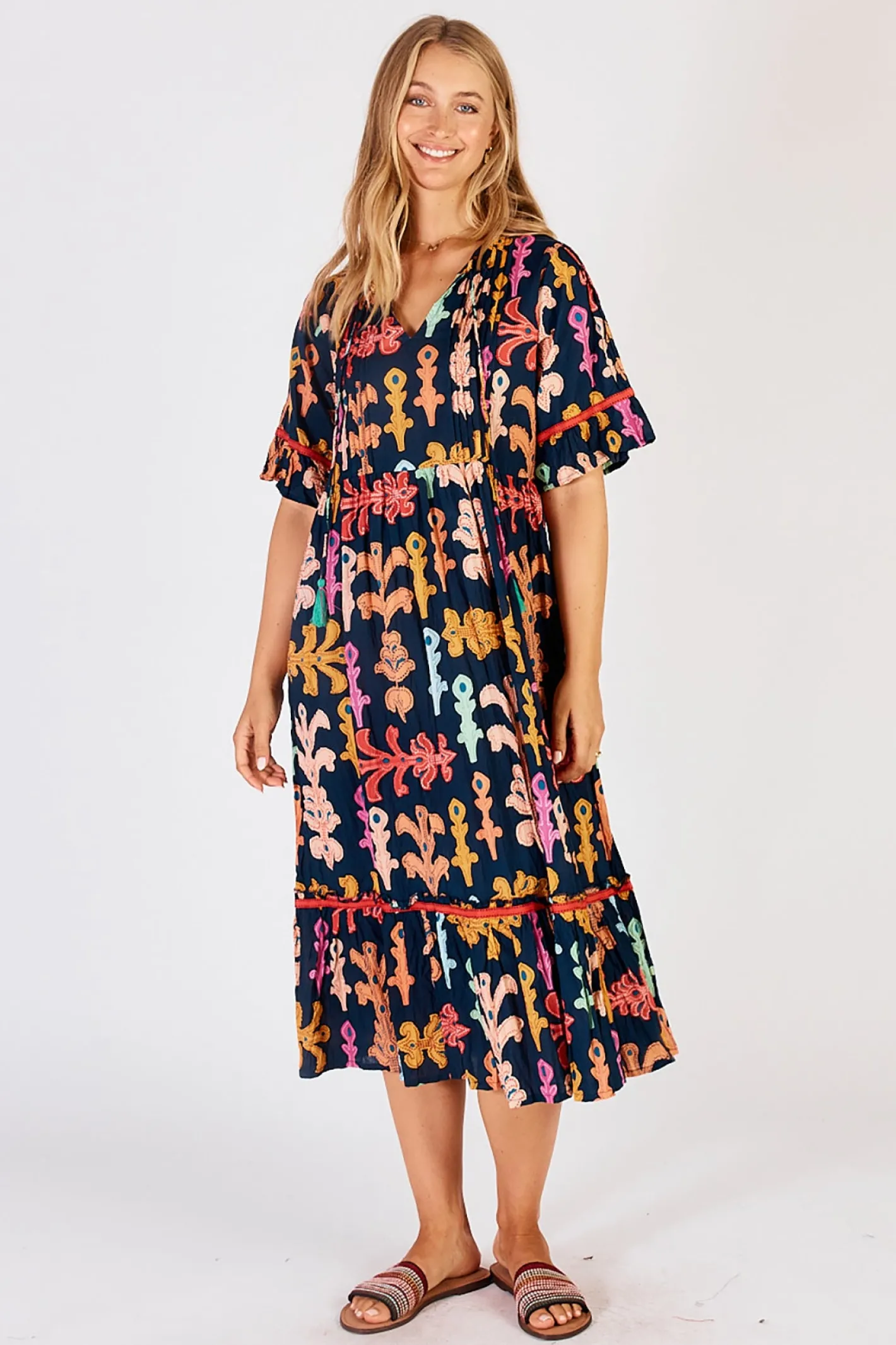 Lula Life Olivia Midi - Navy - LL1 Clearance