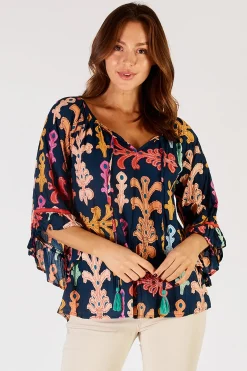 Lula Life Olivia Top - Navy - LL3 Hot