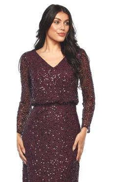 Jesse Harper Olympia Sequin Dress | Claret | JH2 Online