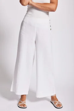 See Saw Palazzo Pants - White - SS7 Discount