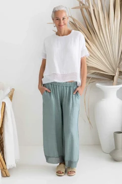 The Italian Cartel Paneta Pant - Blue - IC28 Outlet