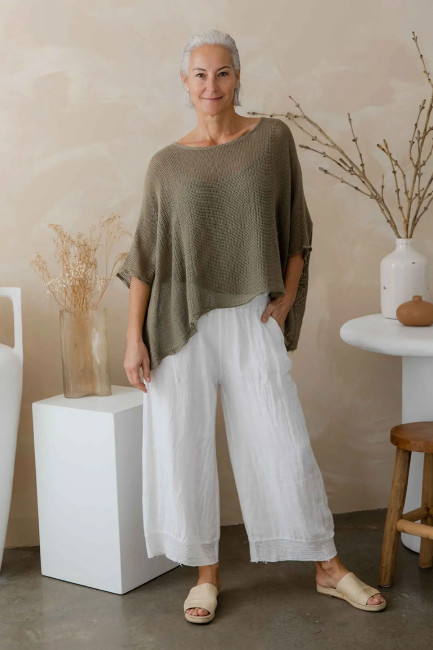 The Italian Cartel Paneta Pant - White - IC28 Sale