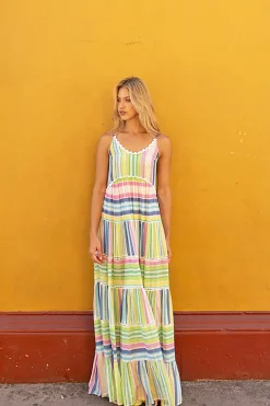 Miss June Patricia Dress - Bright Multi -M8 New