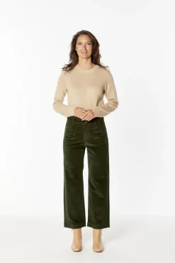 New London Jeans Penrith Corduroy Pant - Olive - NLJ32 Clearance