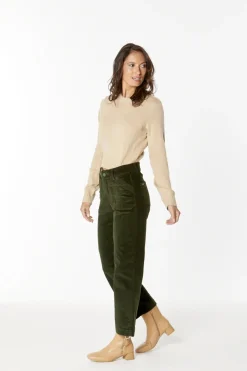 New London Jeans Penrith Corduroy Pant - Olive - NLJ32 Clearance