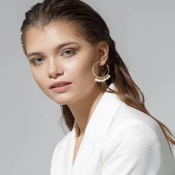 GxG Collective Pia Laura Freshwater Pearl Hoop Online
