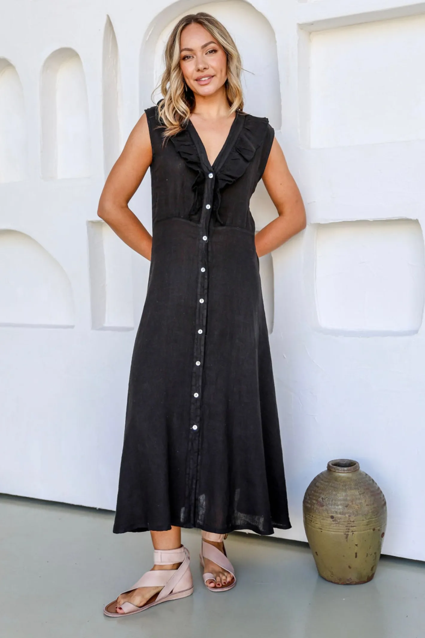 Free Angel Pranzo Dress - Black - FA32 New