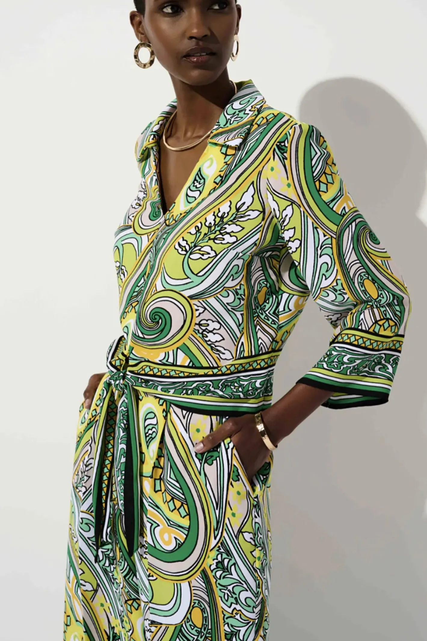 Joseph Ribkoff Printed Top -Vanilla Multi - JR8 New