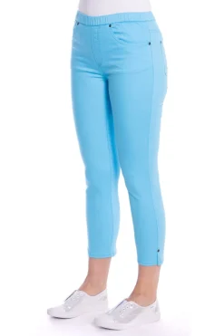 Cafe Latte Pull On 7/8 Jeans - Ocean - CL5 Online