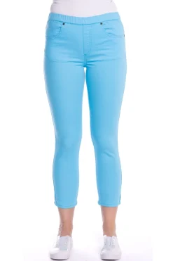 Cafe Latte Pull On 7/8 Jeans - Ocean - CL5 Online