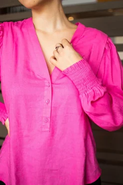 Pizazz Boutique Quinn Shirt - Hot Pink - SO8