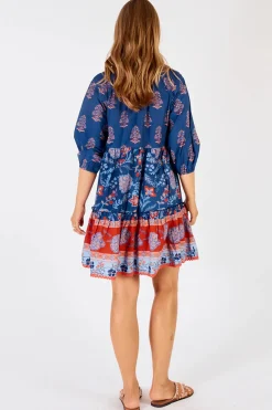 Lula Life Raine Dress - Navy - LL15 Clearance