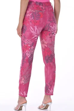 Frank Lyman Reversible Print Jean - Fuchsia - FL63 Sale