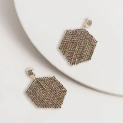 Spice Up Rhinestone Waterfall Earrings - Topaz - SM1 Best