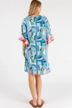 Lula Life Rosalie Dress - Sky - LL35 Sale