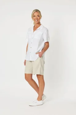 Gordon smith Safari Linen Shirt - White - GS16