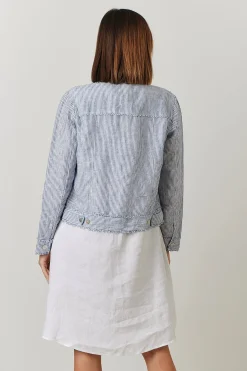 Naturals By O & J Sail Linen Button Jacket - OJ30 New