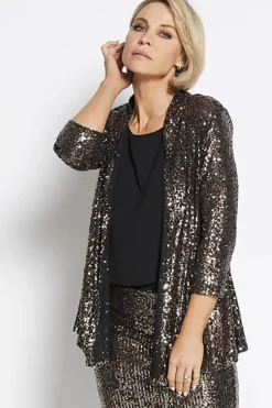 Philosophy Sally Sequin Jacket - Bronze - PH38