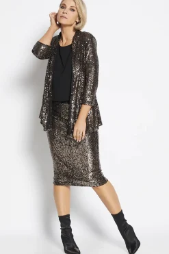 Philosophy Sally Sequin Jacket - Bronze - PH38