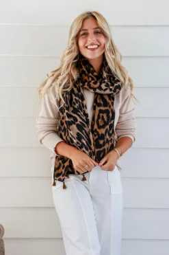 Free Spirit Savannah Scarf - Animal - FR10 New