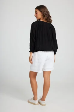 Holiday Seaside Top | Black | H28