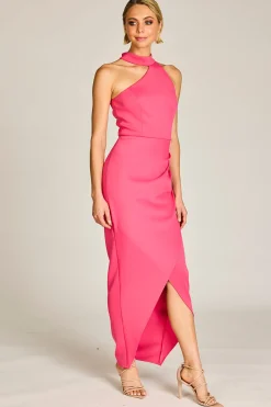 Romance Serena Maxi Dress - Hot Pink - ROM25 Clearance