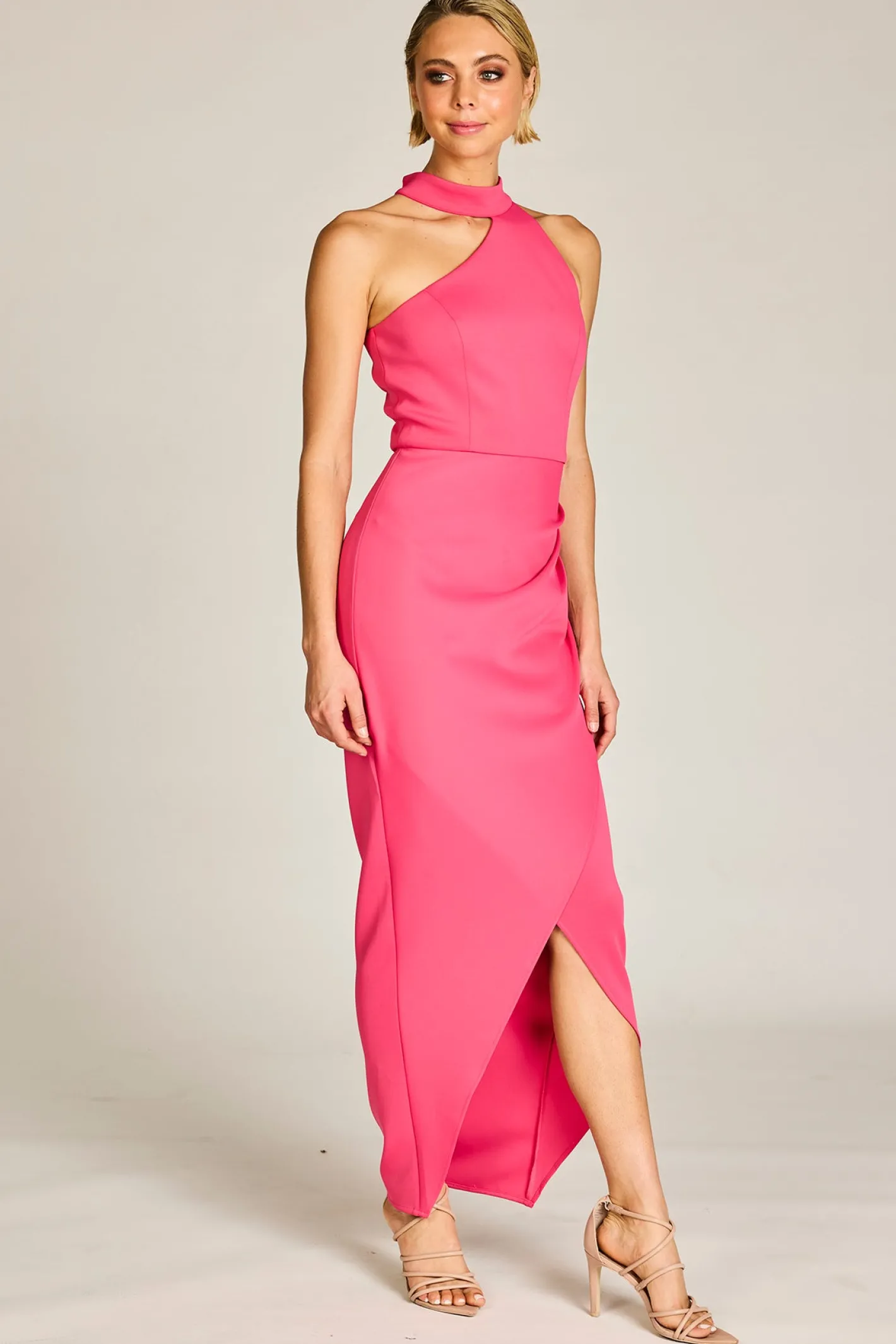 Romance Serena Maxi Dress - Hot Pink - ROM25 Clearance