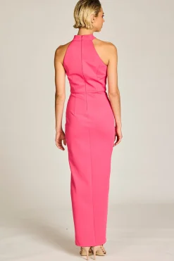 Romance Serena Maxi Dress - Hot Pink - ROM25 Clearance